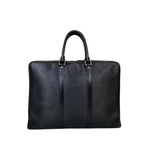 Authentic Louis Vuitton Epi Porte Black Document Bag Briefcase - Picture 1 of 5
